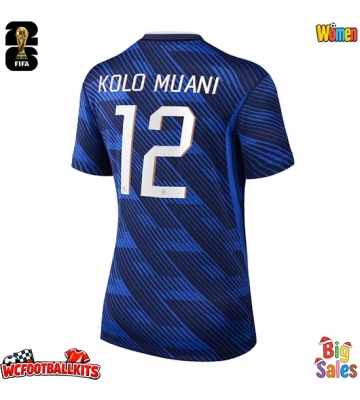 France Randal Kolo Muani #12 Replica Home Stadium Shirt for Women World Cup 2026 Short Sleeve